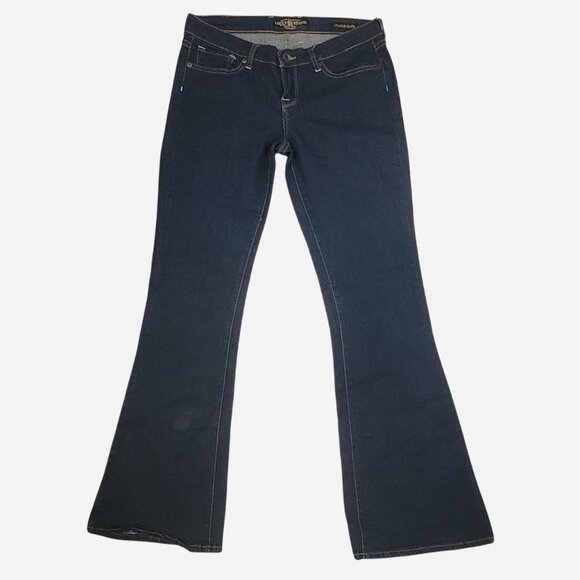 Lucky Brand Denim - Lucky Charlie Flare Blue Jeans Size 7.. Beautiful used women's denim